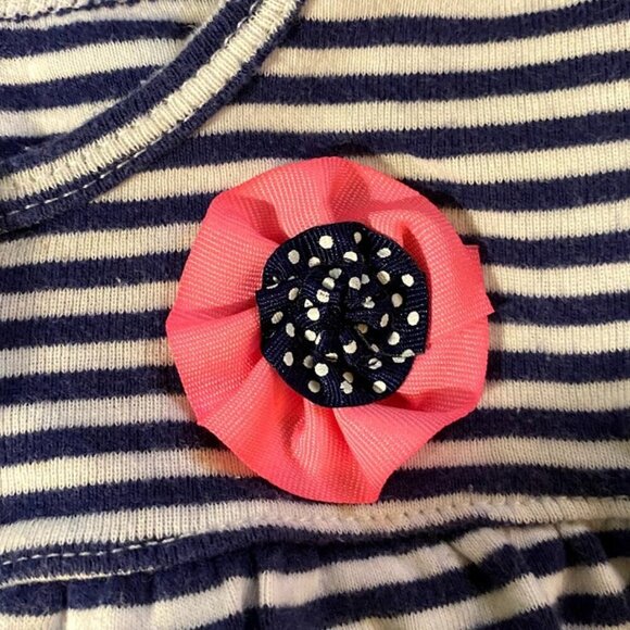 Carter's Girl Stripe Applique Floral Onesie - Picture 3 of 7